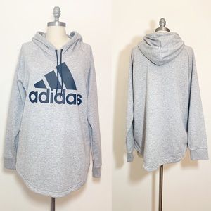 NWT Womens Gray Adidas hoodie Tunic XL